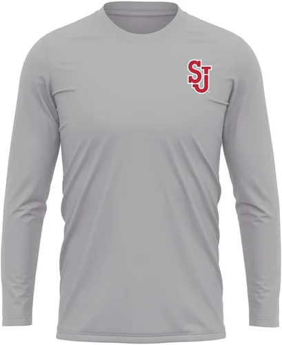 Miniatura 47 de Camisa deportiva de manga larga oficial de la NCAA Collegiate para hombre, con logotipo en el pecho izquierdo, colección Athletic Heather