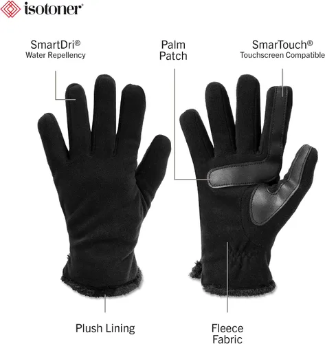 Miniatura 2 de isotoner Guantes de forro polar elásticos para mujer con forro microluxe y tecnología Smart Touch