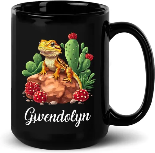 Miniatura 14 de Taza de café con nombre personalizado, regalo para amigo, compañero de trabajo, cumpleaños, taza de cerámica negra personalizada para amantes