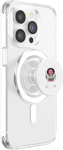 Miniatura 3 de Just a girl who loves Anime Black Girl Afro Girl PopSockets MagSafe PopGrip for iPhone
