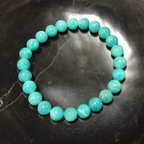 Miniatura 391 de Gem Avenue Handmade Round Bead Stretch Bracelet Unisex Natural Stone Beaded Jewelry for Men & Women, Elastic Wristband for Daily Wear