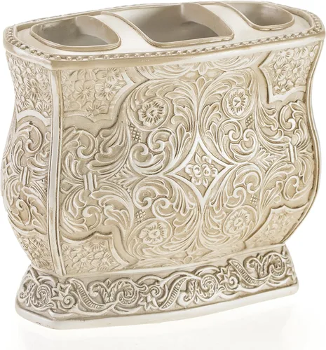 Miniatura 9 de Creative Scents Victoria Beige - Juego de accesorios de baño beige – Juego de accesorios decorativos de baño – Juego de baño de 4 piezas
