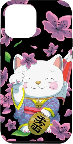 Miniatura 25 de Funda para iPhone 13 Pro Max Japanese Maneki Neko Lucky Cat