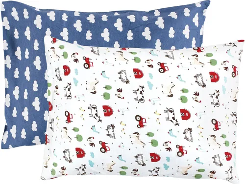 Miniatura 29 de Hudson Baby Funda de almohada unisex de algodón para bebés y niños pequeños, animales del bosque, talla única Forest Animals