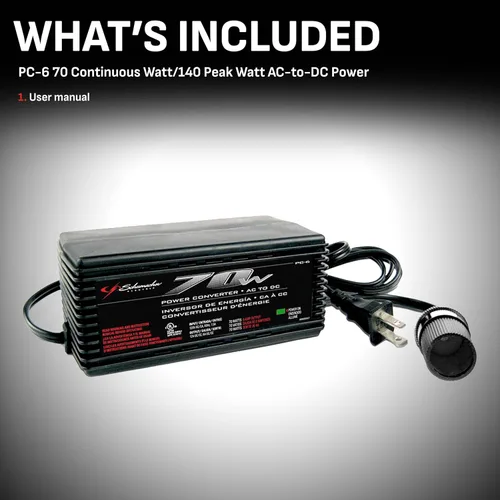 Miniatura 4 de Convertidor SCHUMACHER PC-6 de corriente de 120 CA a 6 CA 12 V CC