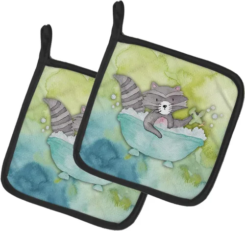 Miniatura 101 de Caroline's Treasures BB7370PTHD - Juego de soportes para ollas de herradura para cocina, resistentes al calor, almohadillas calientes para cocinar