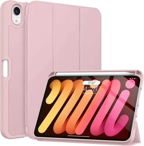 Miniatura 15 de Soke Funda para iPad mini 7(A17 Pro) 2024/iPad Mini 6 2021 de 8.3 pulgadas con Soporte para Lápiz-[Carga de Lápiz + Activación/Suspensión