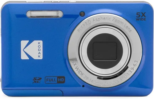 Miniatura 4 de Kodak FZ55BL PIXPRO - Cámara digital azul con tarjeta de memoria Lexar 64GB de alto rendimiento 800x UHS-I SDHC serie azul