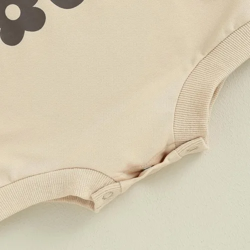 Miniatura 5 de Ropa de bebé recién nacido, sudadera con estampado de letras de amor, mameluco de una pieza para otoño e invierno