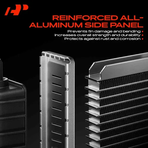 Miniatura 6 de A-Premium Radiador auxiliar de refrigeración adicional compatible con BMW 328i, 328i xDrive, 330e, 335i, 335i xDrive, 340i, 340i GT xDrive, 340i