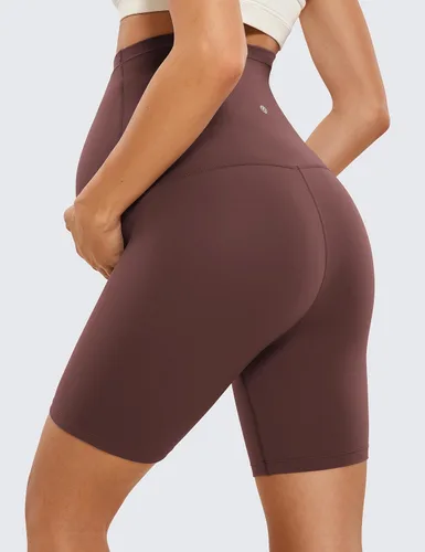 Miniatura 4 de CRZ YOGA Butterluxe - Pantalones cortos de yoga de maternidad sobre el vientre de 6 pulgadas, pantalones cortos de ciclismo atléticos