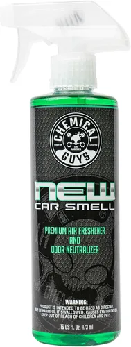 Chemical Guys New Car Smell - Ambientador y eliminador de olores premium refresca y neutraliza olores, excelente ambientador para automóviles,