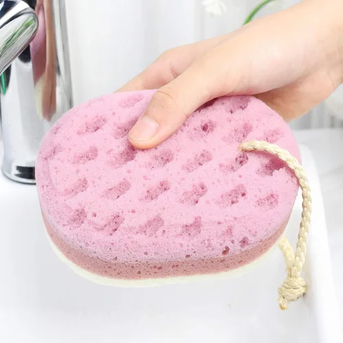 Miniatura 4 de Esponja de baño para mujeres, hombres, adultos, niños, 3 piezas. Esponja de esponja para baño, esponja corporal para baño, accesorios de baño