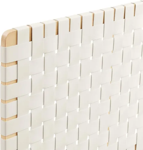 Miniatura 7 de Modway Sparta Cabecera Individual de Cuero Vegano Tejido en Beige Natural, Cabecera Individual de Cuero Sintético Solamente con Diseño de Montaje