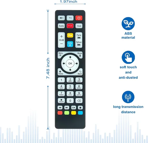 Miniatura 7 de Reemplazo del juego de TV Box Control remoto Trabajo para Global Media Box Plustv, reemplazo para MAX TV Gold 5G Plus Android TV Box