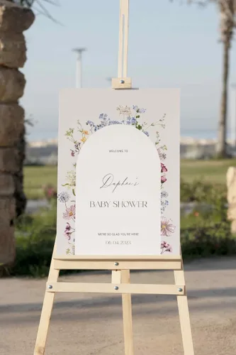 Miniatura 11 de Letrero de bienvenida de sandía para baby shower, letrero de bienvenida de niña de melón rosa, cartel personalizado para baby shower, letrero