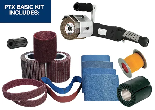 Miniatura 3 de CS Unitec Kit Básico PTX ECO Smart Pulidora de tampones multipropósito de velocidad variable Kit de herramientas de lijado para acabado