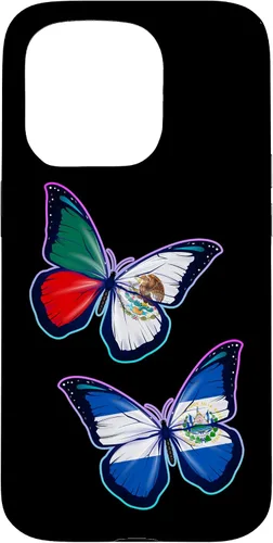 Miniatura 14 de El Salvador y México bicultural Roots - Carcasa para iPhone 17 (versión mariposa)