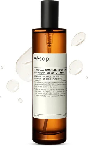Aesop Cythera Aromatique Ambientador en espray para habitación | Ambientador sin aerosol | Aroma amaderado, opulento, especiado | Aroma durante