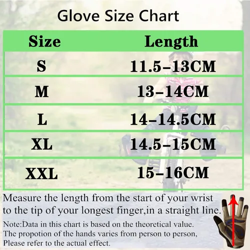 Miniatura 6 de FINGER TEN Guantes de ciclismo para niños y niñas y jóvenes, par de dedos completos, ciclismo de motocross, pantalla táctil, bicicleta de montaña