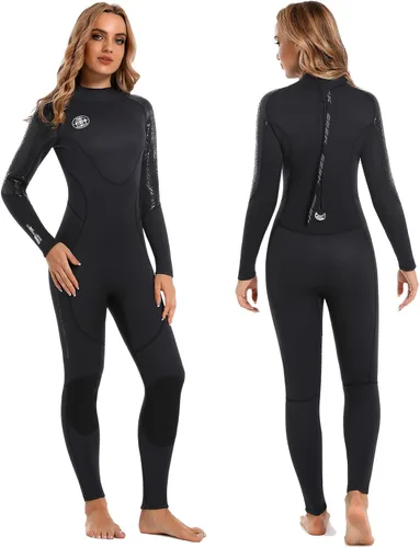 Miniatura 7 de BEEK - Traje de neopreno para hombre y mujer, de 0.118 pulgadas, con cremallera trasera, ultra elástico, manga larga, cuerpo completo, cálido