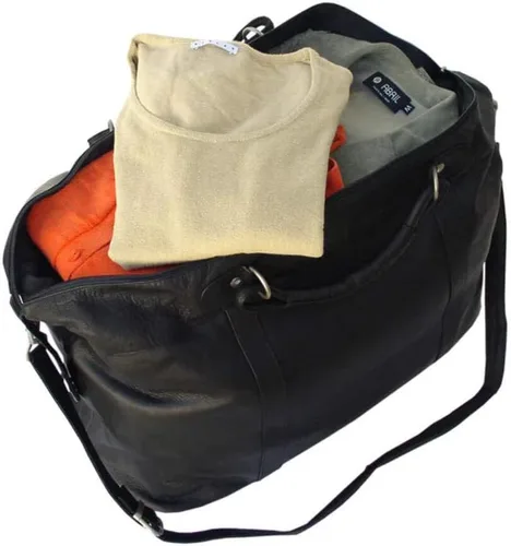 Miniatura 5 de Piel Leather Bolso de mano grande, Saddle, Bolso de mano grande