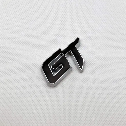 Miniatura 5 de Emblema de coche con logotipo de GT de metal cromado Insignia 3D de alta calidad Auto Racing Sport Sticker Grand Tourer (Negro)