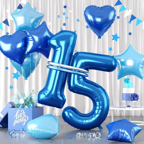 Miniatura 51 de Globos dorados de color champán con el número 11, globos de oro claro, globo de aluminio dorado con forma de corazón con estrella y globo largo