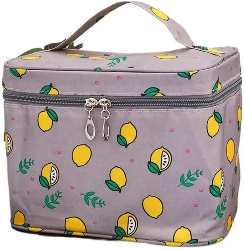 Miniatura 9 de Bolsa De Maquillaje Portátil Impermeable Para Mujer, Organizador De Artículos De Tocador De Alta Capacidad, Estuches De Cosméticos De