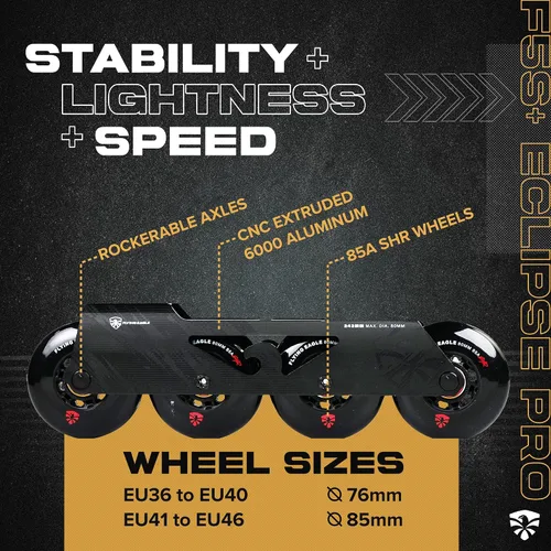 Miniatura 2 de Flying Eagle FS5+ Eclipse Pro Adult Inline Skates - Outdoor Urban Inline Roller Skates Adults, Freeskates, Outdoor Skate Roller Adult, Slalom Skate