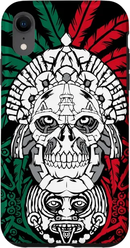 Miniatura 24 de iPhone 11 Pro Max Aztec Warrior Skull - Ancestros mexicanos - Funda de raíces mexicanas