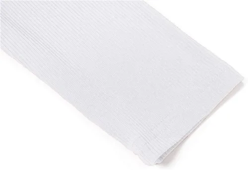 Miniatura 5 de POPZONE - Camisa de manga larga con cuello alto falso, ajustada, de punto acanalado
