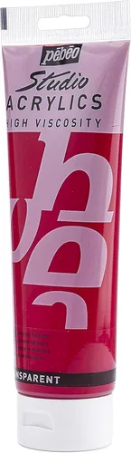 Miniatura 110 de PEBEO Studio Acrílicos de Alta Viscosidad, Acrílico Fino, 250 ml - Plata Iridiscente, 8.45 Fl Oz (Paquete de 1)