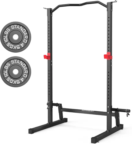 Power Cage Rack ajustable en altura para sentadillas, gimnasio en casa, torre de energía multifunción para dominadas, soporte de entrenamiento de