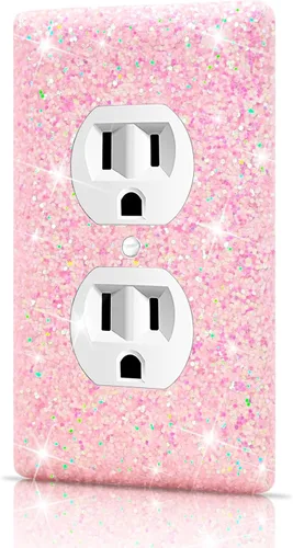 Miniatura 18 de Cubierta de placa de pared para interruptor de luz, tamaño estándar 11.43 cm x 7.01 cm, Dengduoduo Cubierta decorativa de placa de pared plateada