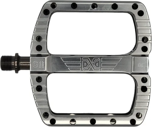 Miniatura 8 de PDX G11 Pedal de Bicicleta de Montaña MTB Pedal de Plataforma Grande Concava de Aluminio Mecanizado Pulido Pedales Antideslizantes de Bicicleta 9/16