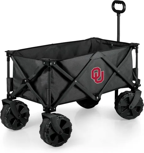 Miniatura 27 de PICNIC TIME NCAA Adventure Wagon Elite - Carro de playa plegable todo terreno con ruedas grandes, tapa superior de mesa y forro suave para enfriar