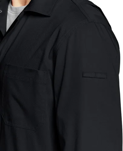 Miniatura 6 de CQR - Overol para hombre con manga corta, cremallera frontal, múltiples bolsillos, resistente a las manchas y a las arrugas
