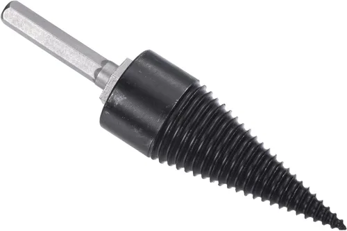 PATIKIL Broca divisora de troncos de leña de 1.260 in, brocas extraíbles, taladro eléctrico, destornillador de cono con vástago hexagonal para el