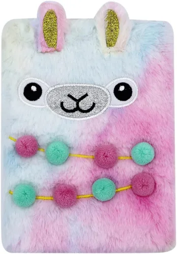 Miniatura 7 de Cuaderno de felpa difusa con bonito diario de oso de dibujos animados para niños y niñas para escribir dibujos (A5, 160 páginas rayadas)