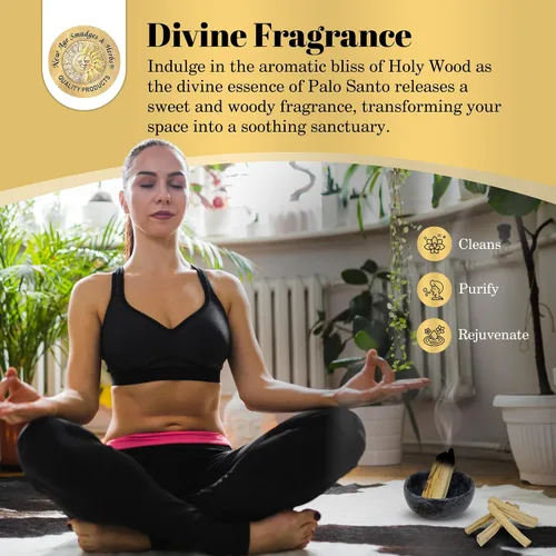 Miniatura 4 de Sacred Palo Santo - Varillas de incienso de madera – New Age Smudges & Herbs Arnés de madera sagrada para limpieza, meditación y energía De