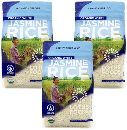 Miniatura 10 de LOTUS FOODS Arroz orgánico de jazmín blanco, 30 onzas