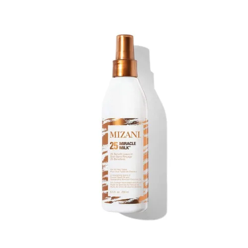 Miniatura 9 de Mizani 25 Benefit Miracle Milk - Acondicionador sin enjuague para cabello rizado, con aceite de coco, spray desenredante de rizos, protector térmico