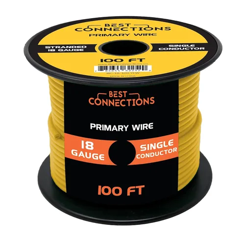 Miniatura 29 de BEST CONNECTIONS Cable primario automotriz – 100 pies (varias opciones de color) Ideal para remolques, altavoces y circuitos de iluminación Verde