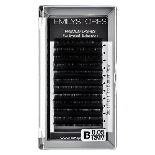Miniatura 11 de Extensiones de pestañas de 0.002 in de grosor, rizo B, 0.394 in de longitud, pestañas de volumen de aspecto natural para extensiones de pestañas