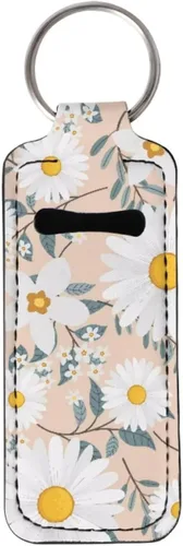 Miniatura 10 de Suobstales Chapstick - Llavero con clip en la manga de la bolsa para palillo labial, funda para bálsamo labial, protector de lápiz labial