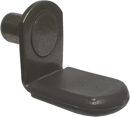 Miniatura 8 de Clavijas de soporte de estante de vidrio de 1/4 pulgadas con funda de vinilo marrón Estilo de soporte Bronce antiguo Paquete de 50