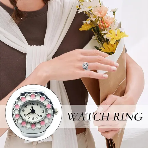Miniatura 3 de Reloj de anillo inteligente con anillo preciso, reloj de cristal para cumpleaños, Navidad, regalo de San Valentín