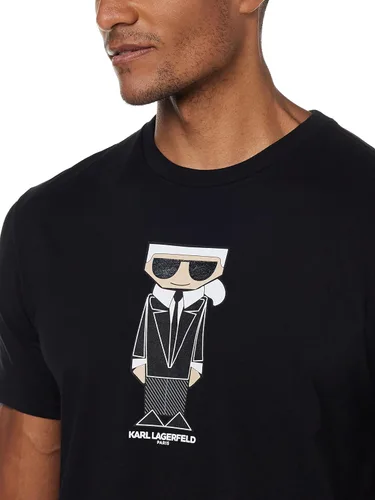 Miniatura 3 de Karl Lagerfeld Paris Kocktail Karl - Camiseta de manga corta con cuello redondo para hombre