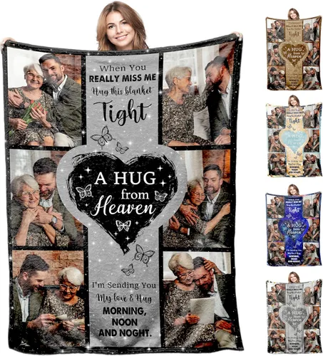 Miniatura 27 de Manta personalizada con foto y texto, mantas personalizadas con 20 fotos, manta personalizada usando mis propias imágenes, regalos conmemorativos 20